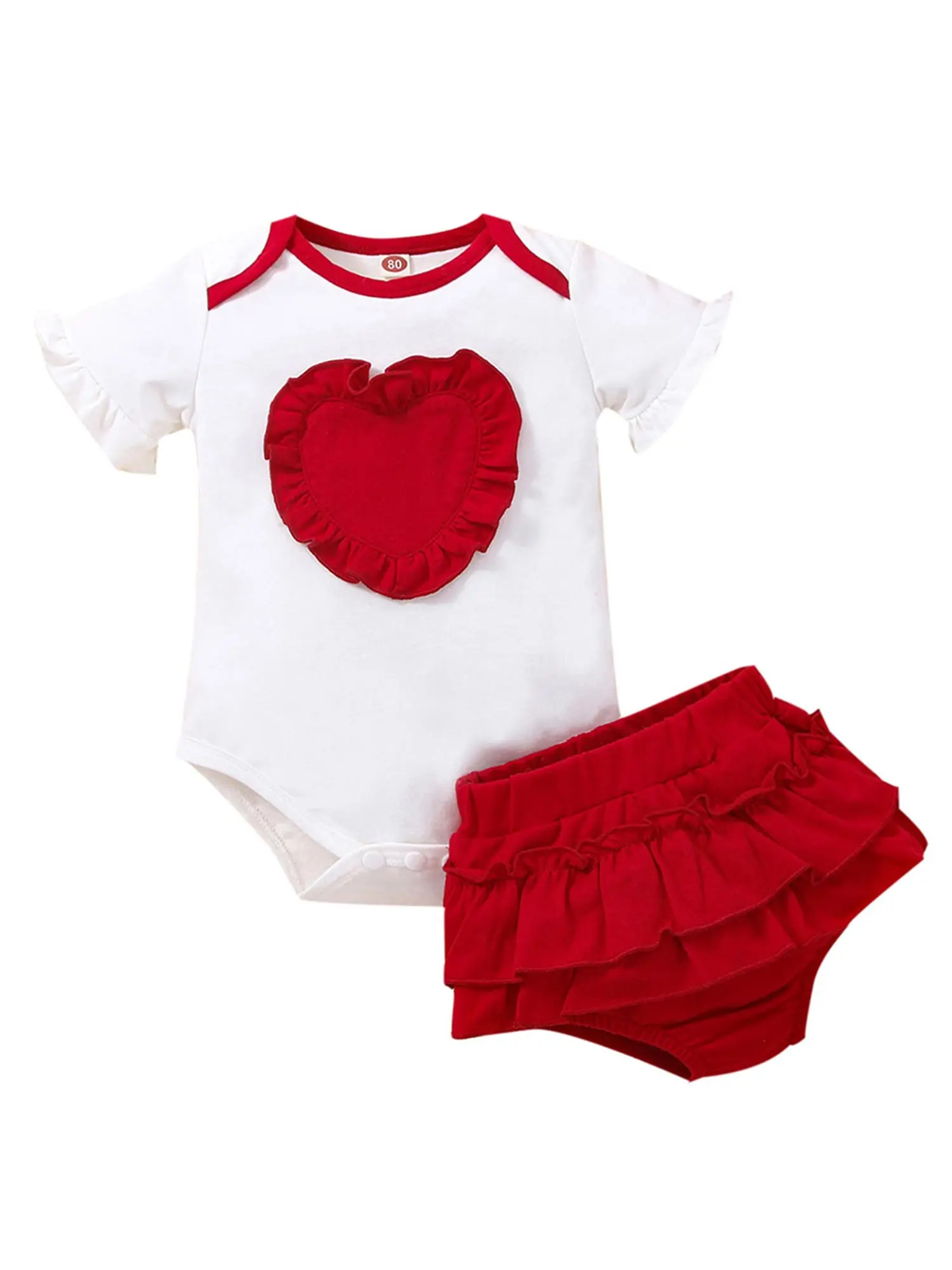 Nowborn Baby Girls Round Neck Cotton Ruffle Short Sleeve Romper Fashion Summer Geometric Print Elastic Waist Shorts 2 Piece Set
Nowborn Baby Girls Round Neck Cotton Ruffle Short Sleeve Romper Fashion Summer Geometric Print Elastic Waist Shorts 2 Piece Set