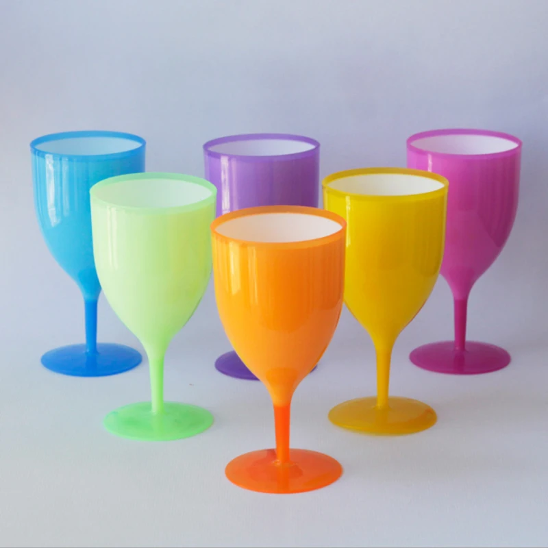 6pcs Plastic Wine Glasses Champagne Flutes Glasses Goblet Picnic Bar Party Drinking Glasses Colorful Frosted Goblet Set
6pcs Plastic Wine Glasses Champagne Flutes Glasses Goblet Picnic Bar Party Drinking Glasses Colorful Frosted Goblet Set