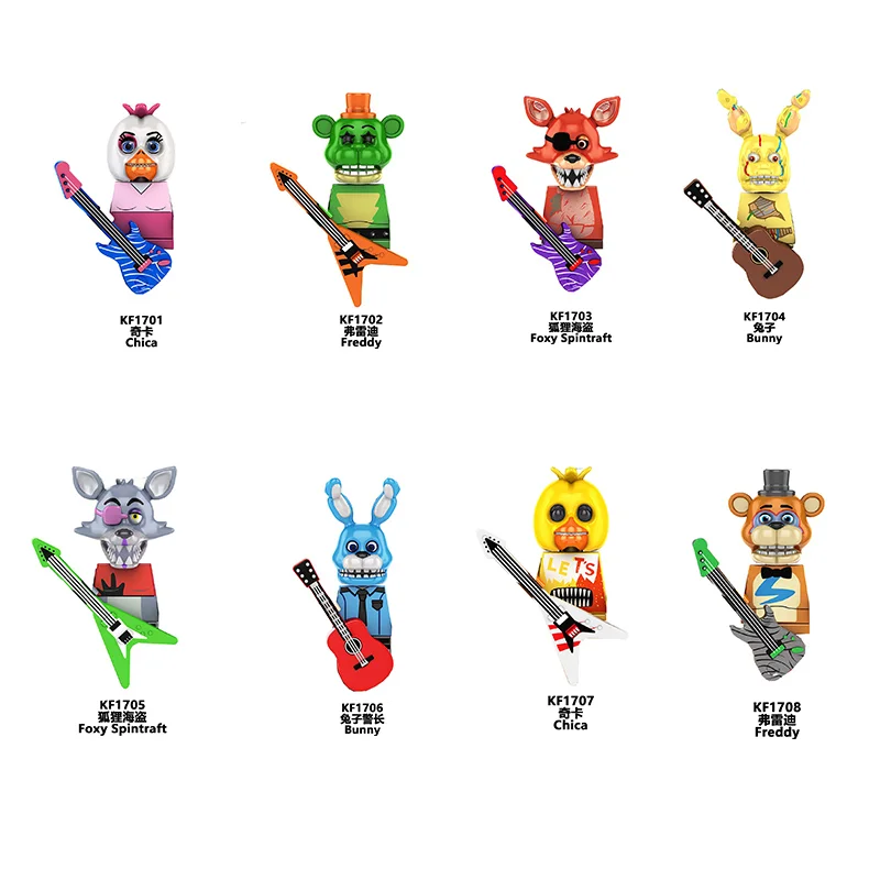 Game Minifigure Fnaf 9 Toy Figurine Nightmare Chica Bonnie Foxy Golden Bonnie Bear Action Figure Toys Wm6097Wm6074 KF6121 KF6071
Game Minifigure Fnaf 9 Toy Figurine Nightmare Chica Bonnie Foxy Golden Bonnie Bear Action Figure Toys Wm6097Wm6074 KF6121 KF6071