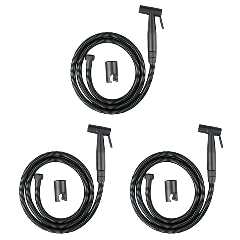 3X Black Handheld Toilet Sprayer Stainless Steel Bathroom Bidet Sprayer Set With Hose For Shower Sprayer Wall Or Toilet
3X Black Handheld Toilet Sprayer Stainless Steel Bathroom Bidet Sprayer Set With Hose For Shower Sprayer Wall Or Toilet