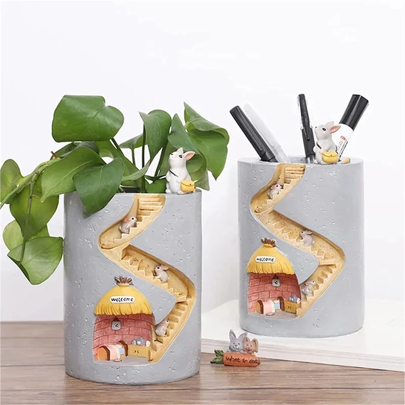 Creative Plants Flower Pots Brush Pots Ornaments for Succulent Plants Pot Decorated Garden with Sweet Hedgehog Family
Creative Plants Flower Pots Brush Pots Ornaments for Succulent Plants Pot Decorated Garden with Sweet Hedgehog Family