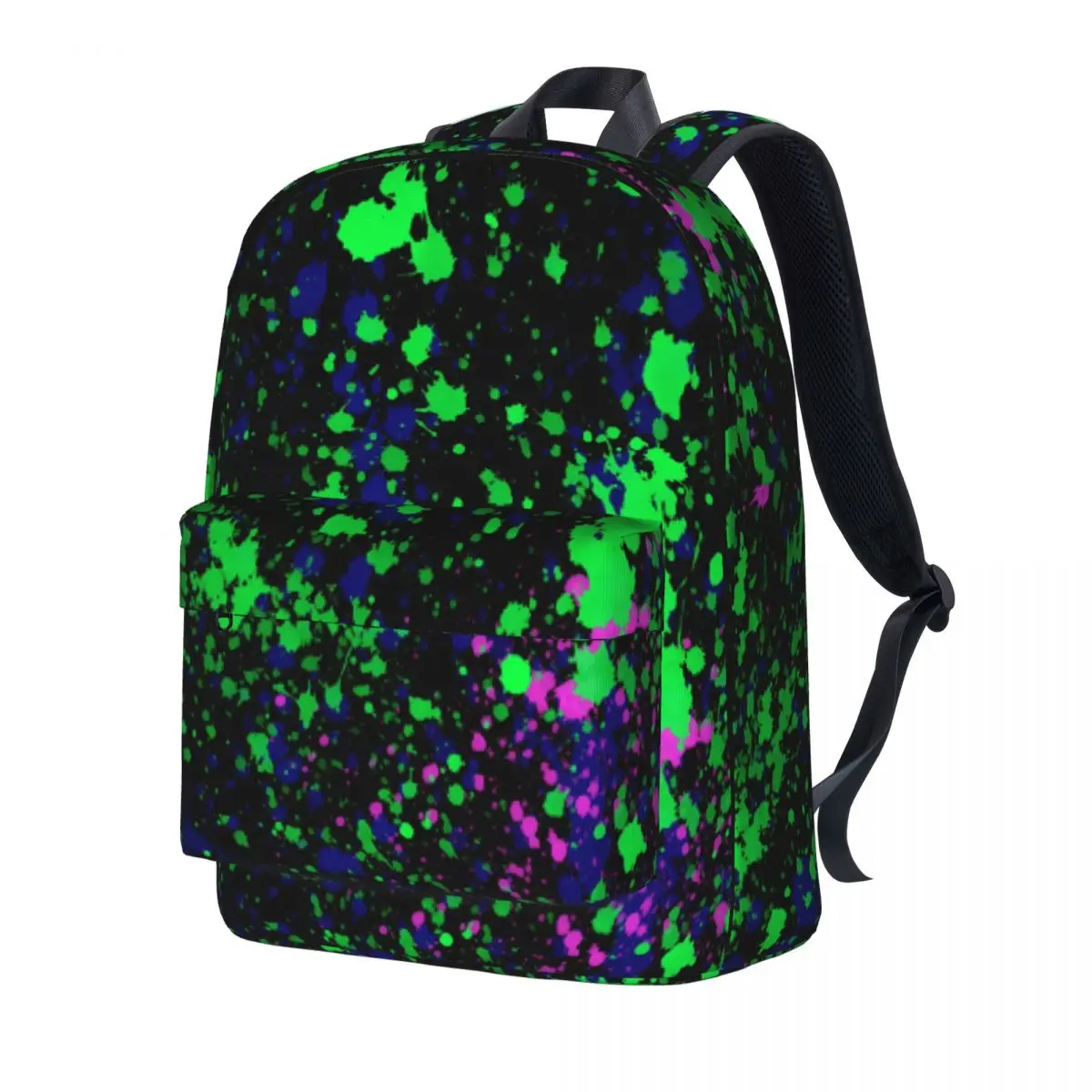 Neon Paint Backpack Blue Pink Green Splatters Student Unisex Polyester Travel Backpacks Big Casual School Bags Rucksack
Neon Paint Backpack Blue Pink Green Splatters Student Unisex Polyester Travel Backpacks Big Casual School Bags Rucksack