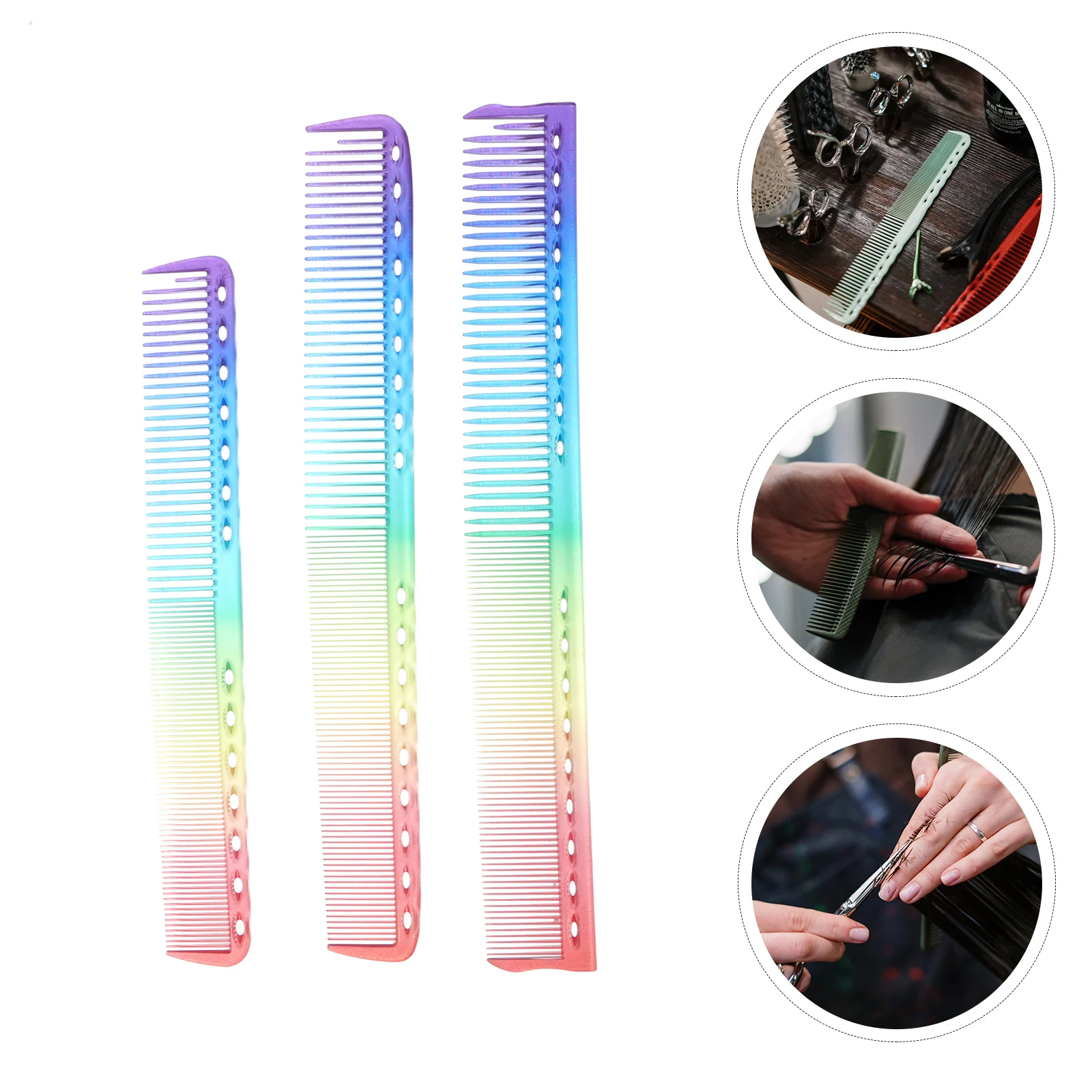 3 Pcs Hair Teasing Comb Kids Comb Hairdressing Comb Set Round Comb Rainbow Hair Comb Straight Hair Hair Styling Comb
3 Pcs Hair Teasing Comb Kids Comb Hairdressing Comb Set Round Comb Rainbow Hair Comb Straight Hair Hair Styling Comb