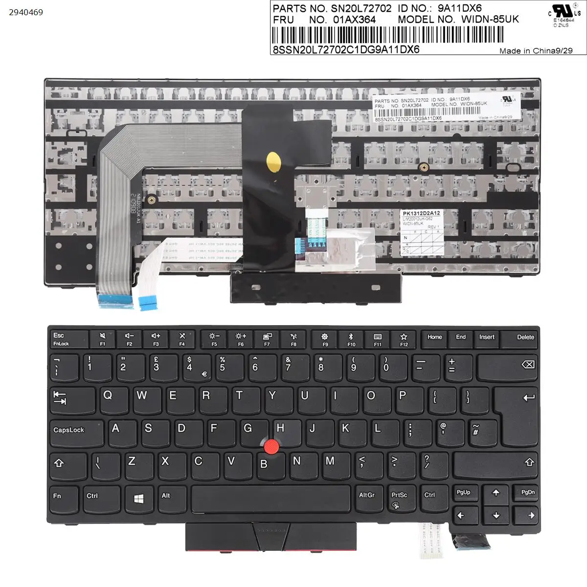 Клавиатура для ноутбука ThinkPad T470 20HD 20HE 20JM 20JN T480 20L5 20L6 A475 A485 черная рамка
Клавиатура для ноутбука ThinkPad T470 20HD 20HE 20JM 20JN T480 20L5 20L6 A475 A485 черная рамка