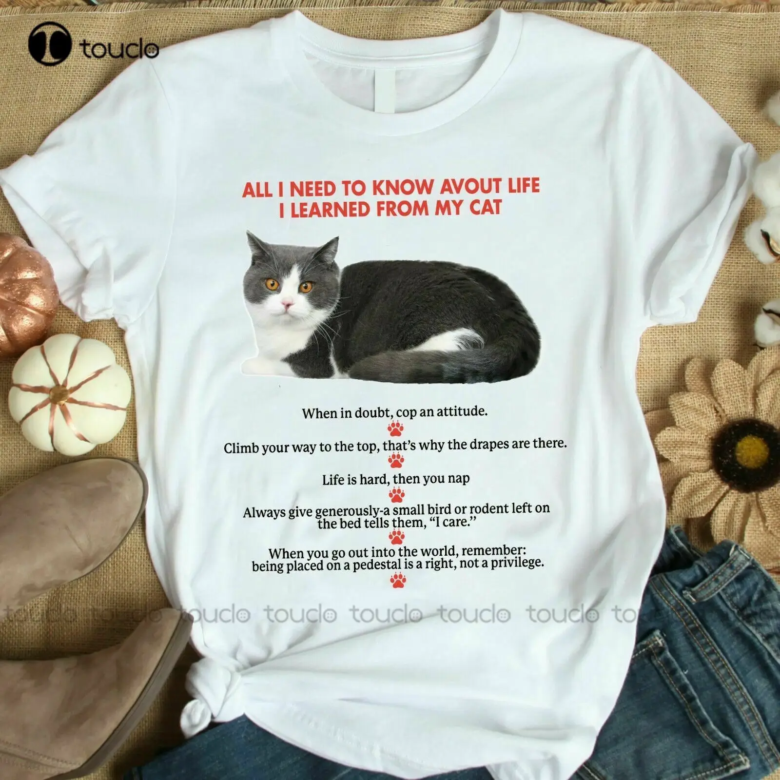 New All I Need To Know About Life I Learned From My Cat T Shirt Tee Gift Free Ship Cotton Tee Shirt
New All I Need To Know About Life I Learned From My Cat T Shirt Tee Gift Free Ship Cotton Tee Shirt