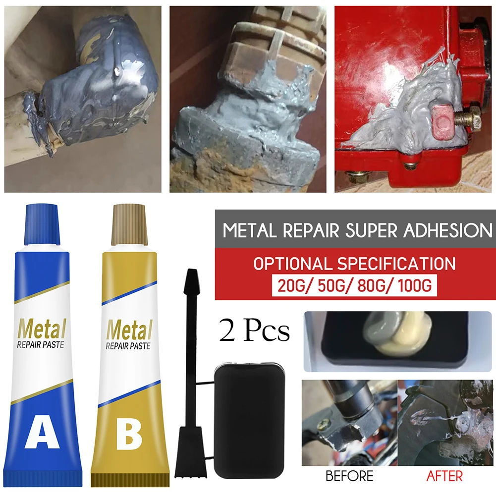 Quick Drying Cold Welding Casting Glue Solder Paste Steel Cast Iron Crackle Metal Repair Agent Industrial Adhesive Sealants A+B
Quick Drying Cold Welding Casting Glue Solder Paste Steel Cast Iron Crackle Metal Repair Agent Industrial Adhesive Sealants A+B