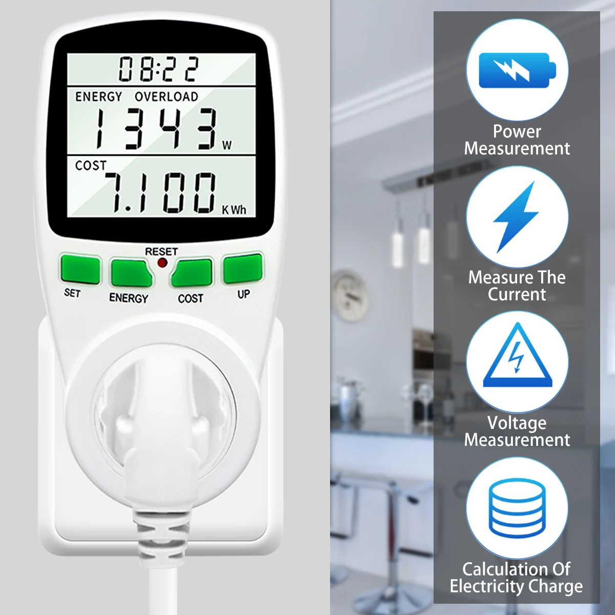Power Metering Socket Electricity Usage Monitor Professional Durable Digital Wattmeter Electricity Power Meter Socket Electric
Power Metering Socket Electricity Usage Monitor Professional Durable Digital Wattmeter Electricity Power Meter Socket Electric