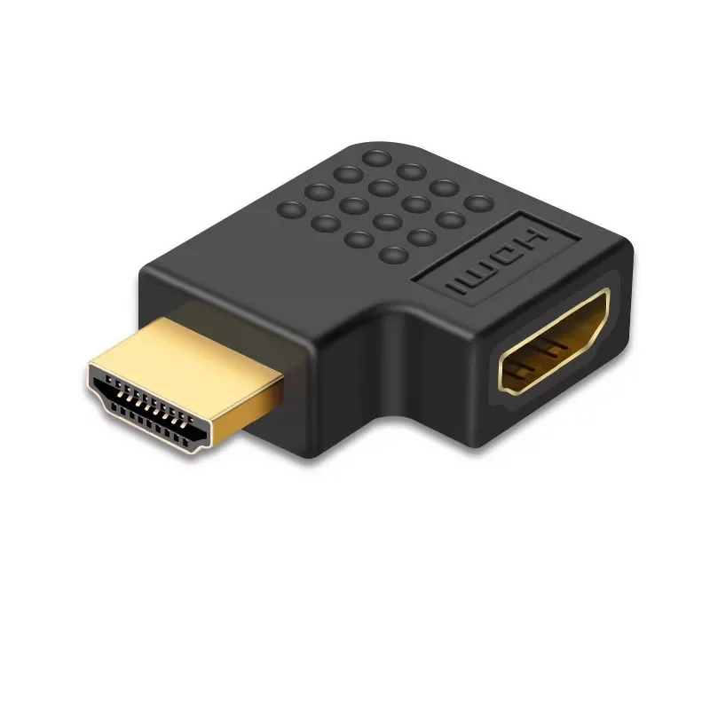 90 degree right-angle adapter HDMI male to female HDMI elbow connector
90 degree right-angle adapter HDMI male to female HDMI elbow connector