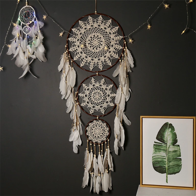 3 Rings Meter Circle Large Bohemian Boho Style Natural Feather Material Dream Catcher Wall Hanging Decor DIY Room Decor
3 Rings Meter Circle Large Bohemian Boho Style Natural Feather Material Dream Catcher Wall Hanging Decor DIY Room Decor