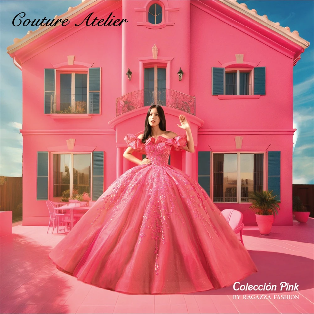 Dream Quinceanera Dresses 15 years pink stick Ruffel Off The Shoulder Applique Sweet 16 Dresses Ball Gown Birthday Gowns Lace-up
Dream Quinceanera Dresses 15 years pink stick Ruffel Off The Shoulder Applique Sweet 16 Dresses Ball Gown Birthday Gowns Lace-up