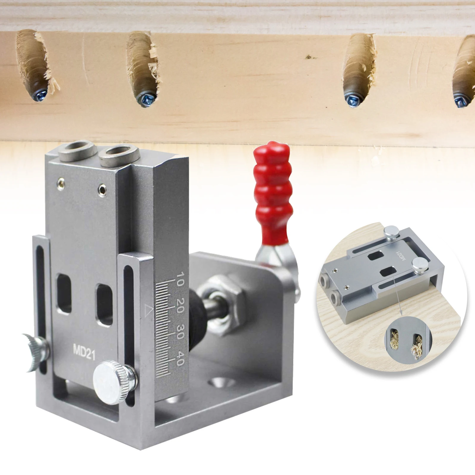 15 Degree Pocket Hole Jig Locator With Step Drill Bit Screwdriver For Carpenter Toggle Clamp Pocket Hole Jig Woodworking Tools 
15 Degree Pocket Hole Jig Locator With Step Drill Bit Screwdriver For Carpenter Toggle Clamp Pocket Hole Jig Woodworking Tools