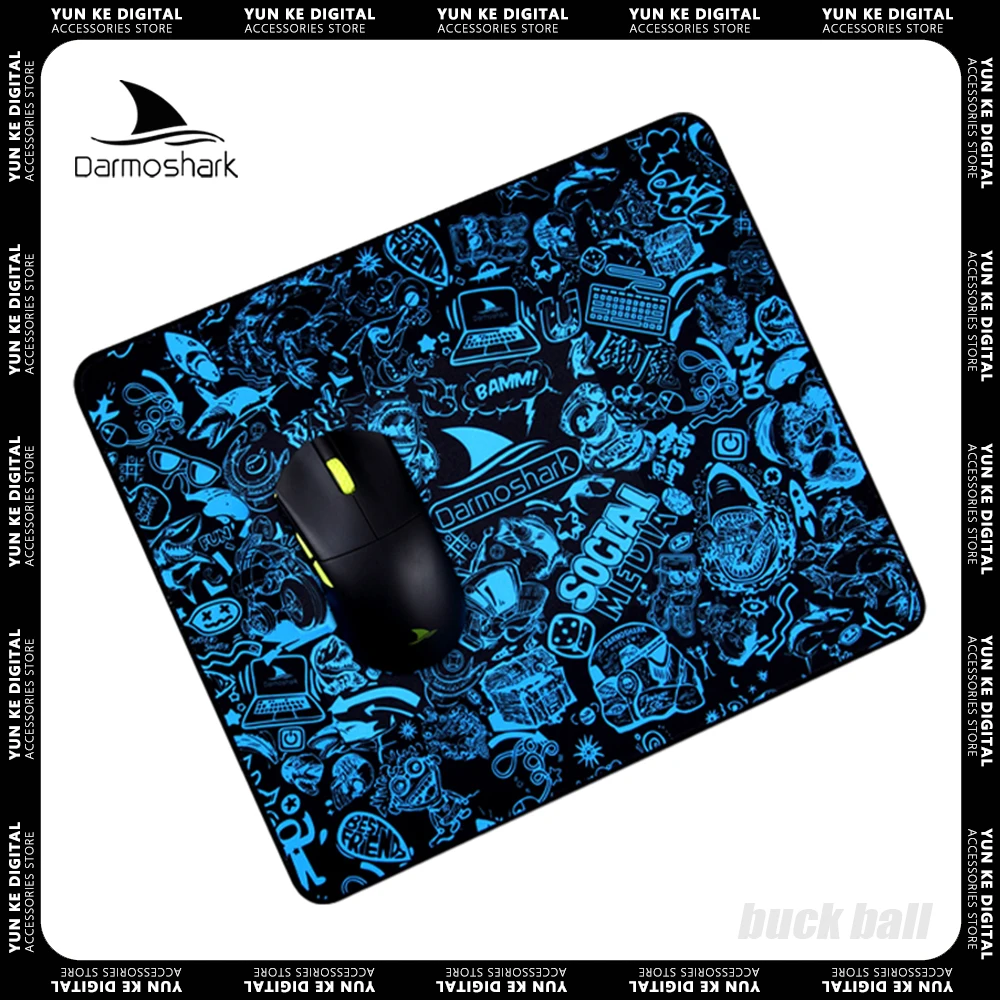 

Коврик для мыши Darmoshark-3 геймера, нескользящий коврик для мыши, резиновый коврик для мыши 360x300, декоративный Настольный коврик для компьютера, ноутбука, клавиатуры, подарки
