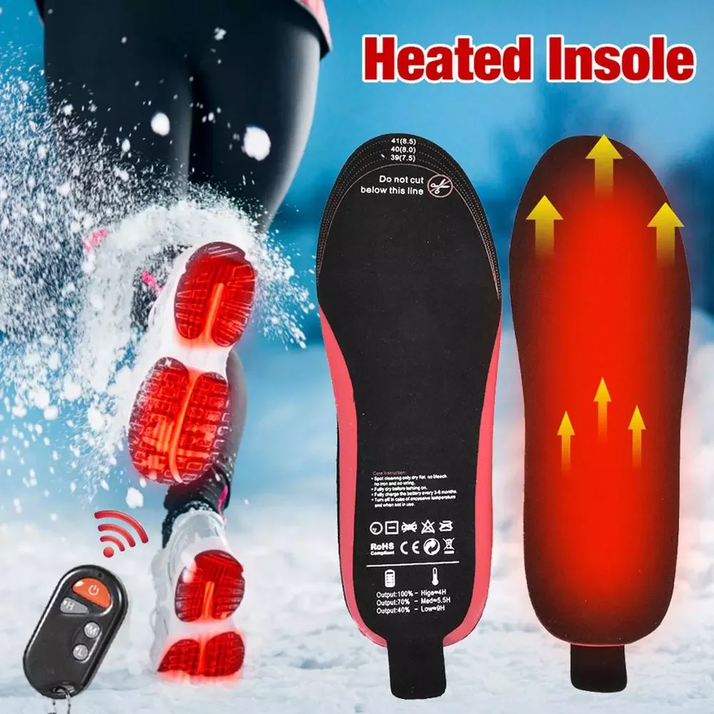 Heated Shoe Insole With Remote Control Rechargeable Three-speed Thermostat Foot Warmer Sock Pad Heating Insoles Unisex
Heated Shoe Insole With Remote Control Rechargeable Three-speed Thermostat Foot Warmer Sock Pad Heating Insoles Unisex