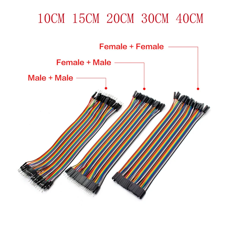 

20/40PIN Dupont Line Male To Male Female To Female Male To FeMale Jumper Wire Cable 10cm 15cm 20cm 30cm 40cm for Arduino DIY KIT