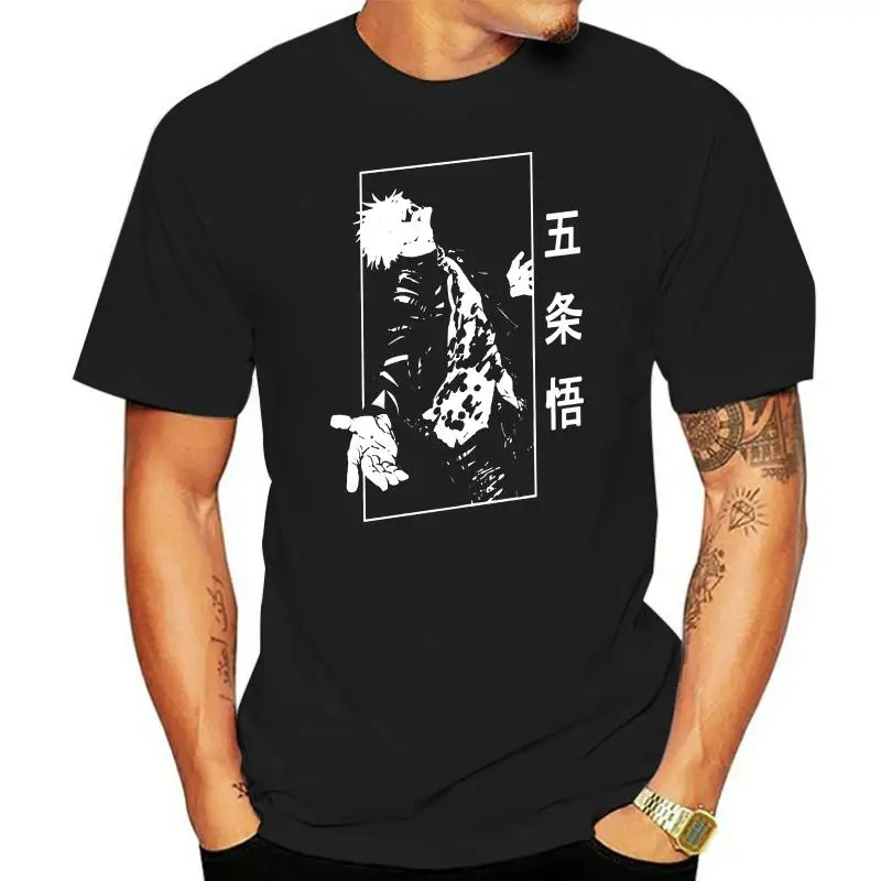 Модные мужские футболки juютсу Kaisen Gojo Satoru с коротким рукавом и круглым вырезом, хлопковая футболка, летняя женская футболка
Модные мужские футболки juютсу Kaisen Gojo Satoru с коротким рукавом и круглым вырезом, хлопковая футболка, летняя женская футболка
