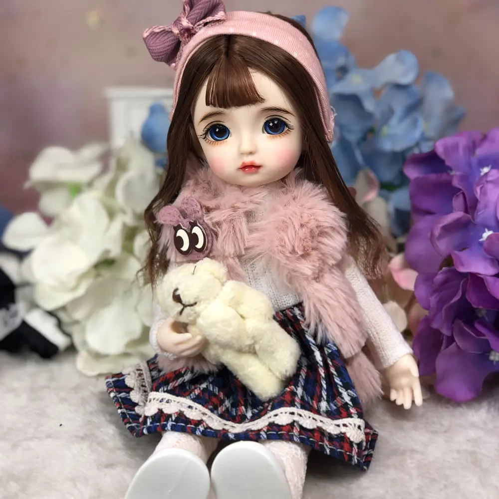 30cm Fashion BJD Doll Handmade Makeup Face Jointed Doll with Clothes Soft Wig Vinyl Head Body for Girls Gift Toys for Collection
30cm Fashion BJD Doll Handmade Makeup Face Jointed Doll with Clothes Soft Wig Vinyl Head Body for Girls Gift Toys for Collection