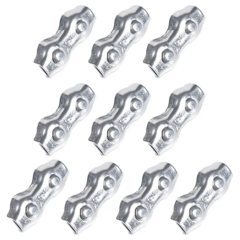 10PCS M2-M5 Wire Rope Clip Clamp Cable Galvanised Steel Connect Fixing Stainless Steel Duplex 2-Post Cable Clamp Wirerope Clips
10PCS M2-M5 Wire Rope Clip Clamp Cable Galvanised Steel Connect Fixing Stainless Steel Duplex 2-Post Cable Clamp Wirerope Clips