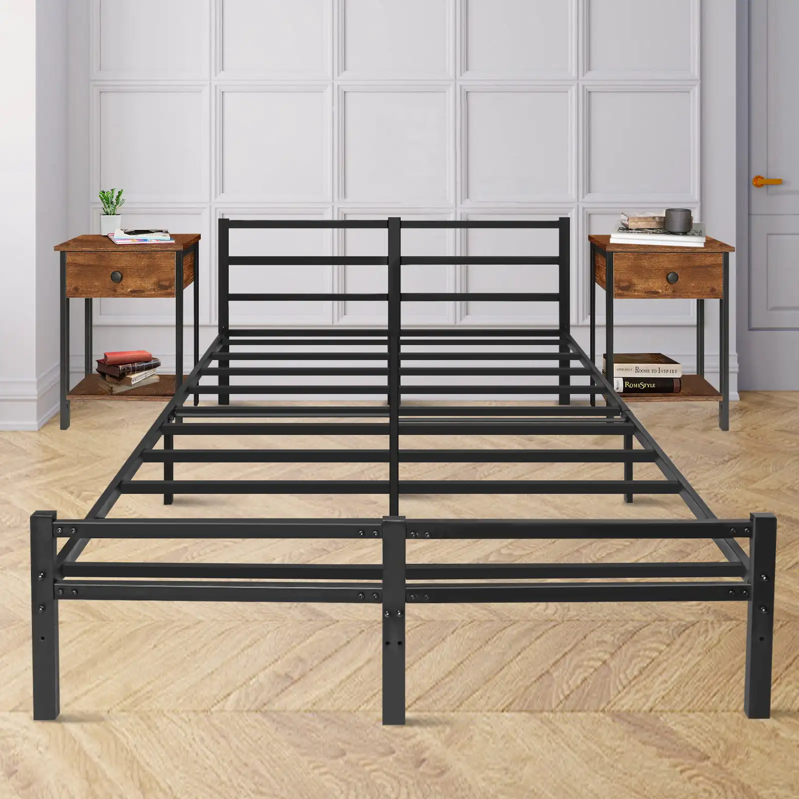 Lusimo Full Size Bed Frames with Headboard 14 inches Heavy Duty Bed Frame Full No-Slip Metal Platform Bed Frames Easy As
Lusimo Full Size Bed Frames with Headboard 14 inches Heavy Duty Bed Frame Full No-Slip Metal Platform Bed Frames Easy As