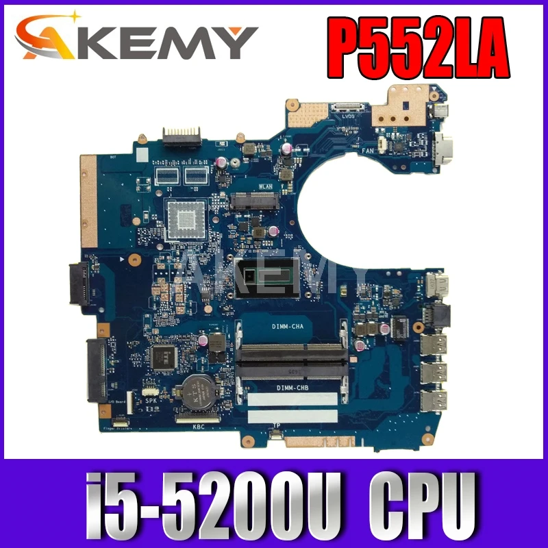 Akemy For Asus P552LA P552L P552LA P552LJ PRO552L Notebook Laptop motherboard mainboard W/ i5-5200U SE23Y CPU GMA HD
Akemy For Asus P552LA P552L P552LA P552LJ PRO552L Notebook Laptop motherboard mainboard W/ i5-5200U SE23Y CPU GMA HD