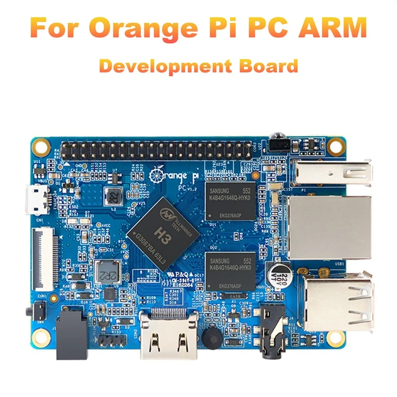 For Orange Pi PC Arm Development Board H3 1GB DDR3 4 Core 1.6G Open Source Run Android4.4 Ubuntu Debian
For Orange Pi PC Arm Development Board H3 1GB DDR3 4 Core 1.6G Open Source Run Android4.4 Ubuntu Debian