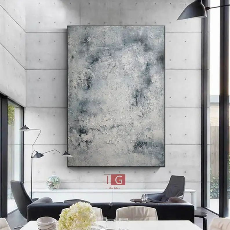 Original White Abstract Painting, Canvas Abstract Art, Large Wall Canvas Painting,Large Abstract Painting, Light Blue Abstract
Original White Abstract Painting, Canvas Abstract Art, Large Wall Canvas Painting,Large Abstract Painting, Light Blue Abstract