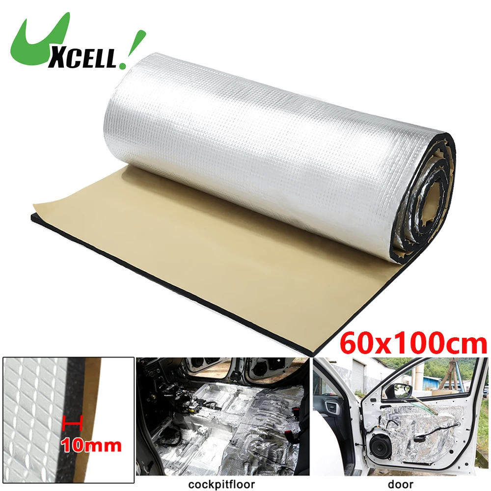 Uxcell 10mmx60cmx100cm Thuick Car Heat Insulation Sound Deadener Thermal Block Mat Noise Dampener Pad Silver Tone 
Uxcell 10mmx60cmx100cm Thuick Car Heat Insulation Sound Deadener Thermal Block Mat Noise Dampener Pad Silver Tone