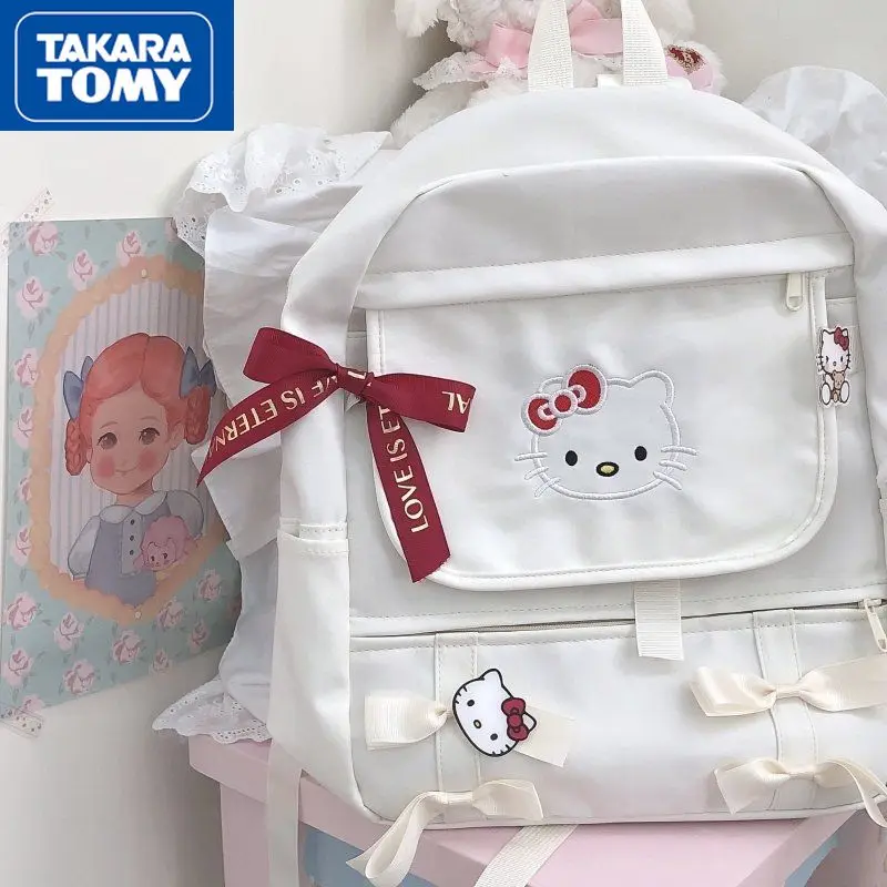 TAKARA TOMY Cartoon Hello Kitty College Students Junior High School Large-capacity Cute Backpack
TAKARA TOMY Cartoon Hello Kitty College Students Junior High School Large-capacity Cute Backpack