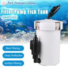 Aquarium Fish Tank External Silent Filter Bucket Canister Pre-Filter Biochemical Fish Tank Filter Barrel Ultra-quiet Transparent