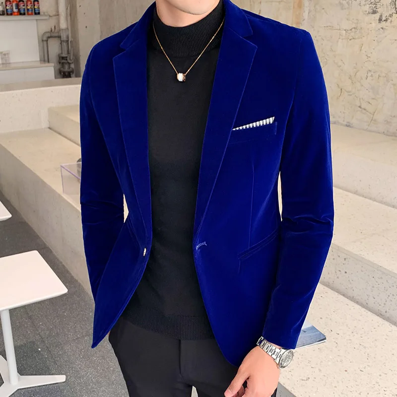 Burgundy Velvet Blazers for Men Fashion Casual Suits Jackets Men Wedding Groom Singer Costume Slim Blazer Formal Wear Dress 5XL
Burgundy Velvet Blazers for Men Fashion Casual Suits Jackets Men Wedding Groom Singer Costume Slim Blazer Formal Wear Dress 5XL