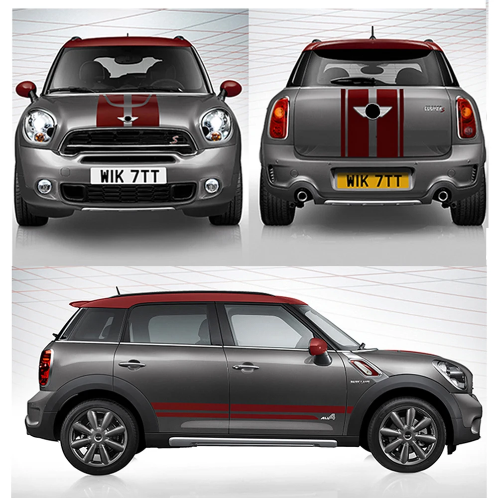 Front Hood Rear Trunk Sticker Bonnet Body Side Skirt Stripes Decals Stickers Decor For Mini Cooper S JCW F54 F55 F56 R56 R60 R61
Front Hood Rear Trunk Sticker Bonnet Body Side Skirt Stripes Decals Stickers Decor For Mini Cooper S JCW F54 F55 F56 R56 R60 R61