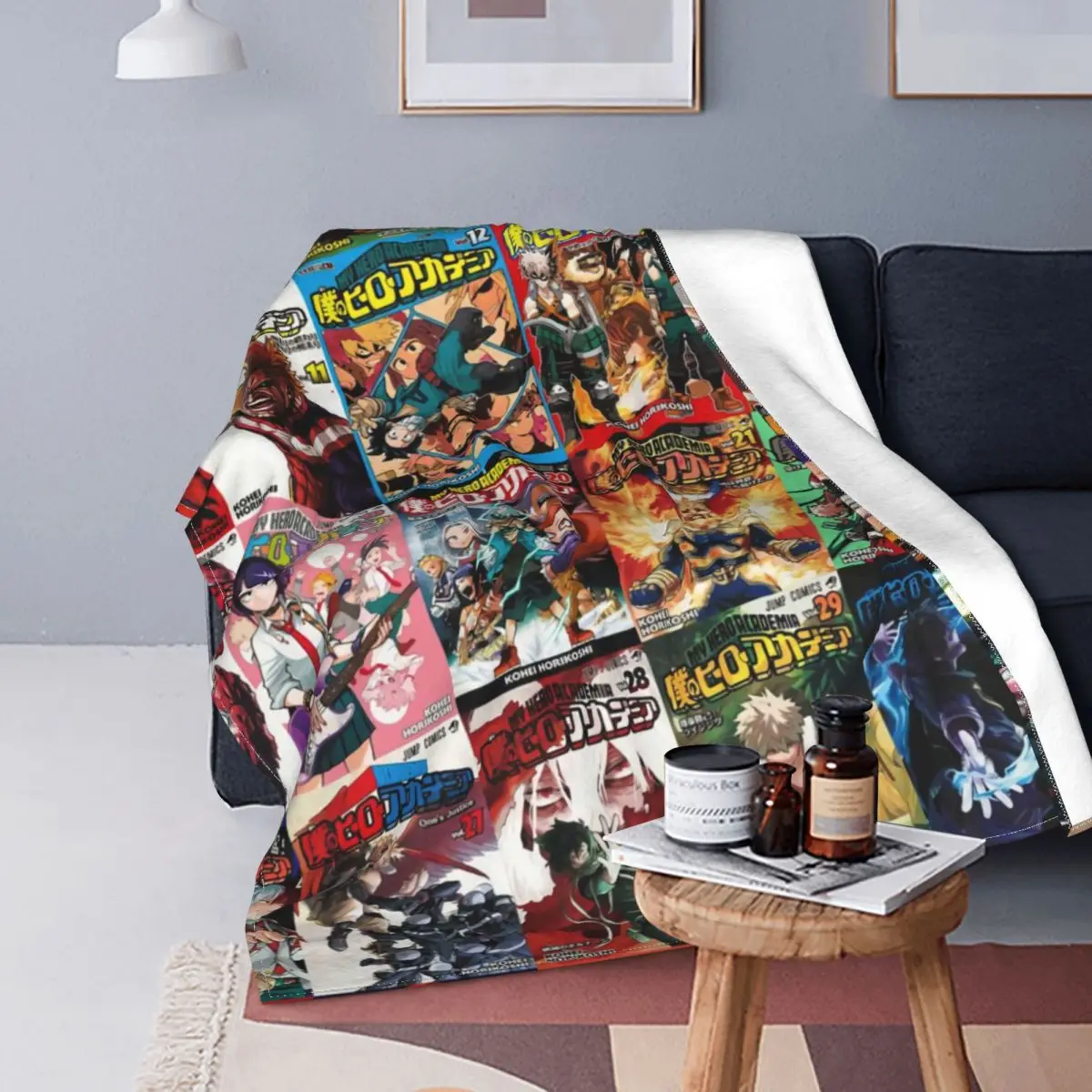My Hero Academia Cover Collage Blanket Modern Stitch Cotton Breathable Flannel Throw Blankets For Bedspread Travel
My Hero Academia Cover Collage Blanket Modern Stitch Cotton Breathable Flannel Throw Blankets For Bedspread Travel