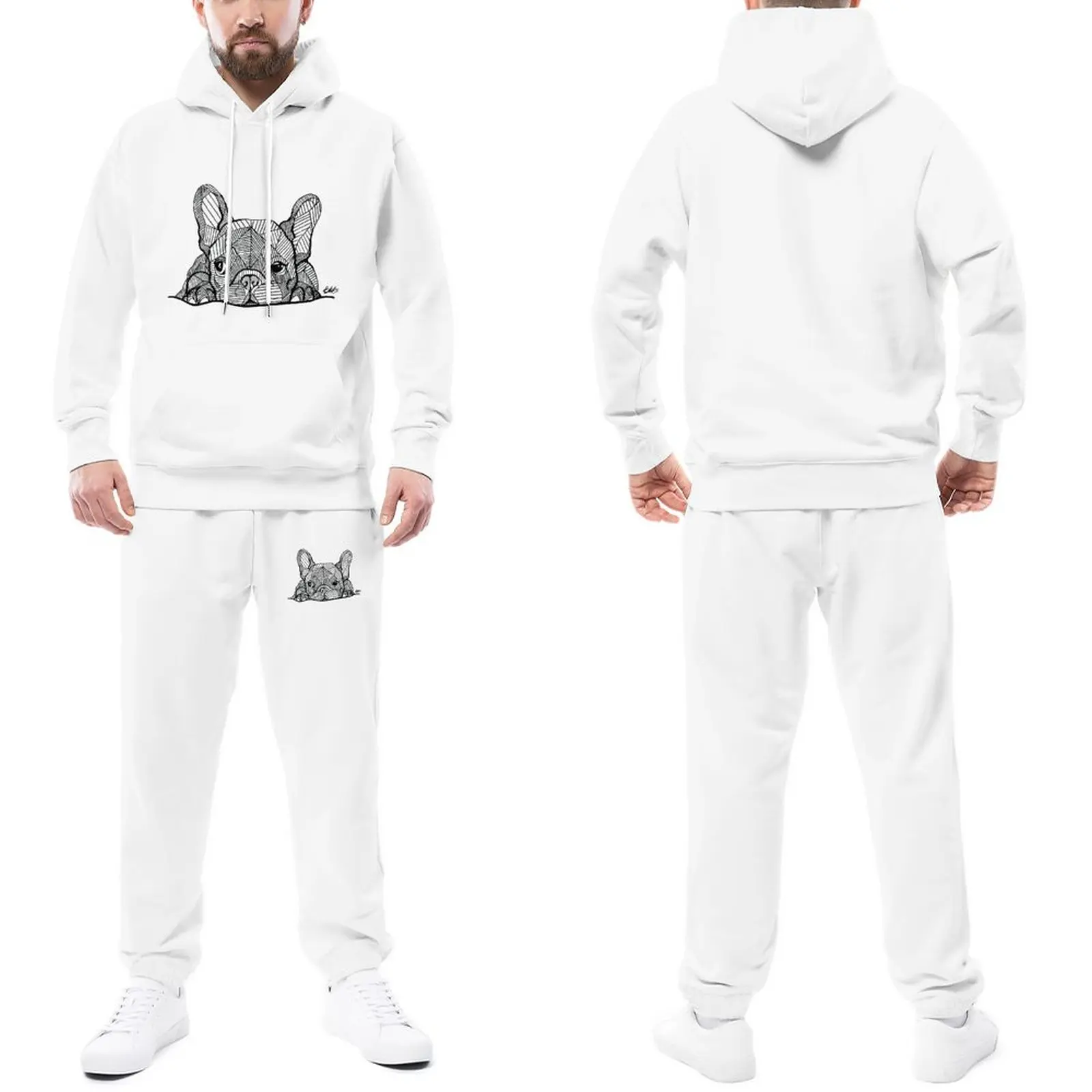 French Bulldog Puppy Trapstar Tracksuits Couple Animal Sweatsuits Two-Piece Casual Hoodie Set Autumn Trendy Jogger Sportswear
French Bulldog Puppy Trapstar Tracksuits Couple Animal Sweatsuits Two-Piece Casual Hoodie Set Autumn Trendy Jogger Sportswear