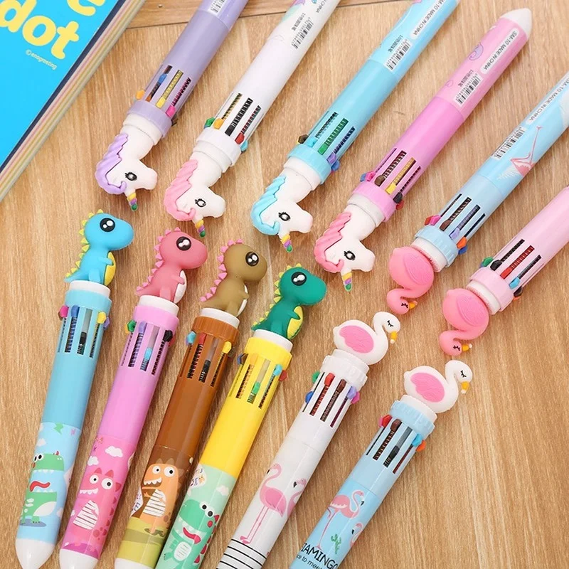 Creative Stationery 10-Color Ballpoint Pen Cartoon Student Color Graffiti Pen Girl Heart Multi-Color Retractable Ballpoint Pen
Creative Stationery 10-Color Ballpoint Pen Cartoon Student Color Graffiti Pen Girl Heart Multi-Color Retractable Ballpoint Pen