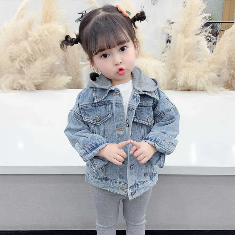 Cotton Hooded Denim Coat Single-breasted Baby Girl Fall Clothes Casual Cartoon Graphic Jackets For Girls Outerwear Kids Clothing
Cotton Hooded Denim Coat Single-breasted Baby Girl Fall Clothes Casual Cartoon Graphic Jackets For Girls Outerwear Kids Clothing