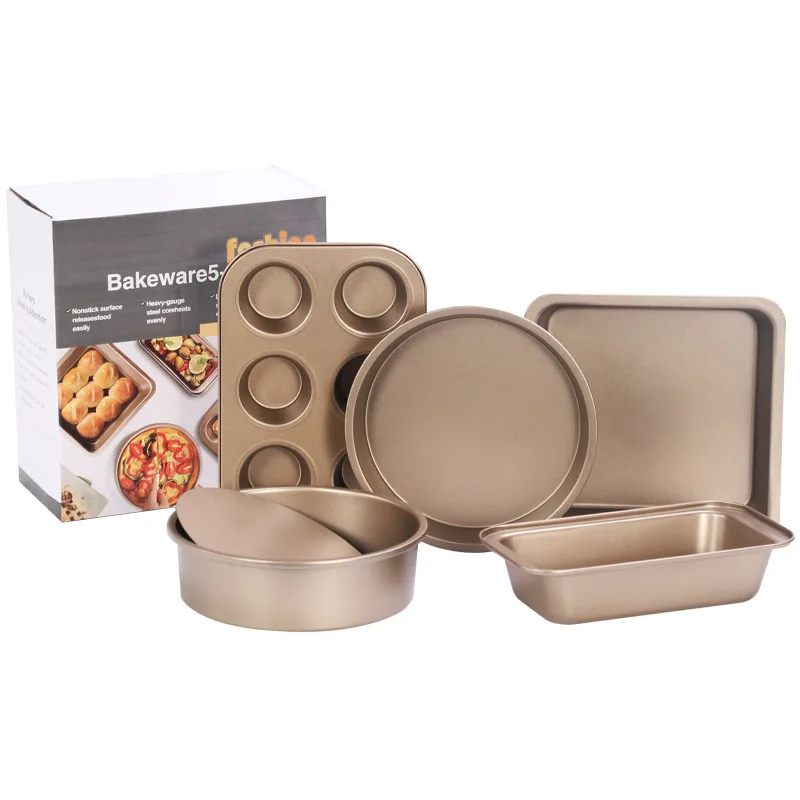 5Pcs /Set Non-Stick Bread Loaf Pan Reusable Bakeware Carbon Steel Cake Mold Set Baking Tool Toast Mold Baking Tray Baking Mold
5Pcs /Set Non-Stick Bread Loaf Pan Reusable Bakeware Carbon Steel Cake Mold Set Baking Tool Toast Mold Baking Tray Baking Mold