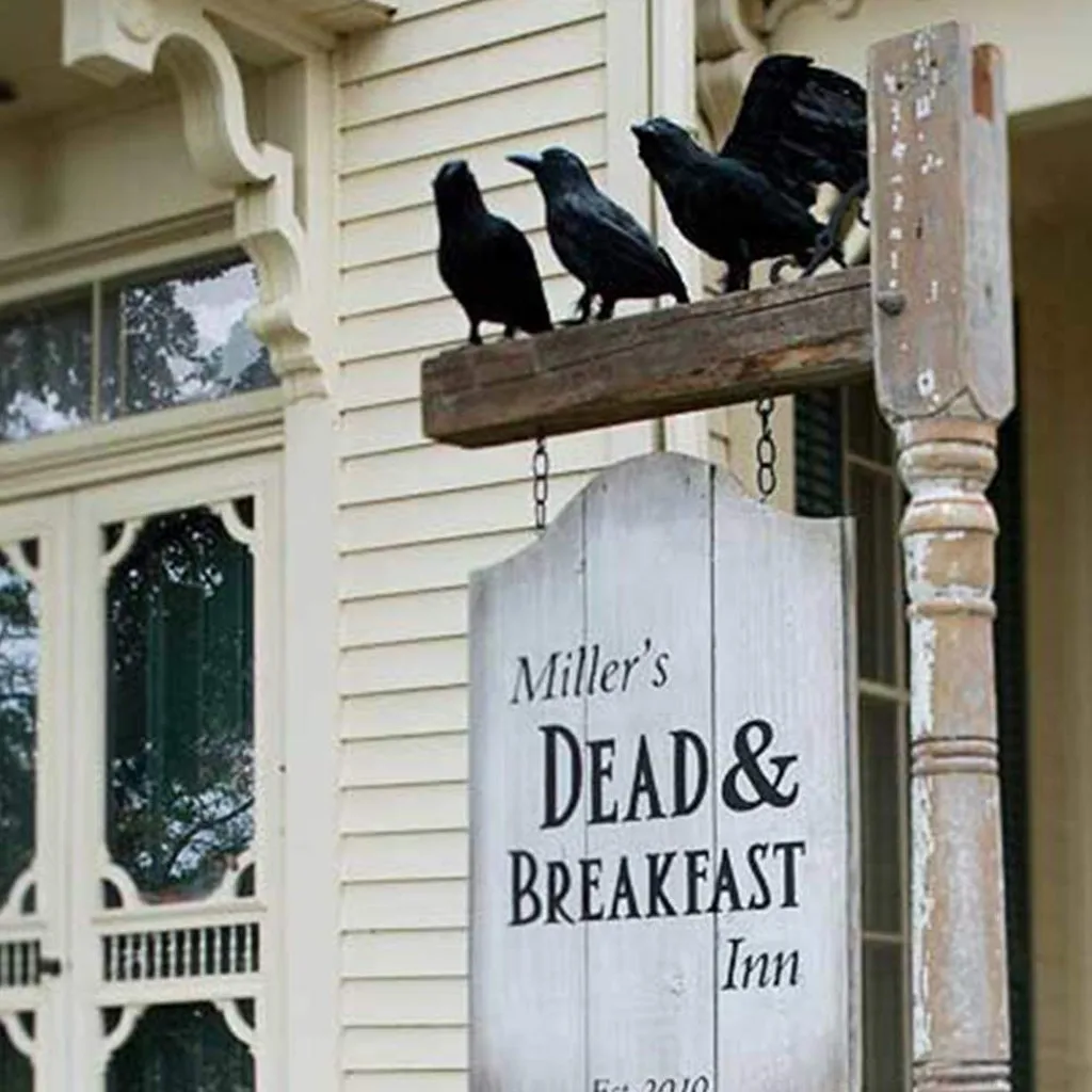1pc Black Bird Figure Feathered Halloween Decoration Birds Ornament Crow Fake Bird Toys Simulation Animal Home Decor Party Props
1pc Black Bird Figure Feathered Halloween Decoration Birds Ornament Crow Fake Bird Toys Simulation Animal Home Decor Party Props
