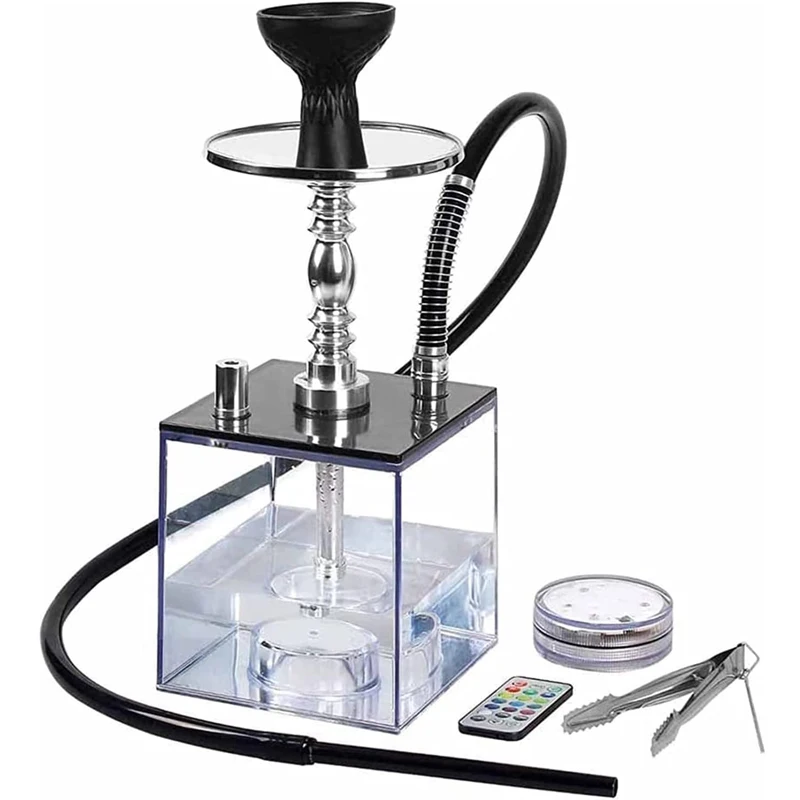 Acrylic Hookah with LED Light Shisha Box Nargile Sheesha Narguile Chicha Cachimbas Water Pipe Shisha Hookah Set Accessory
Acrylic Hookah with LED Light Shisha Box Nargile Sheesha Narguile Chicha Cachimbas Water Pipe Shisha Hookah Set Accessory