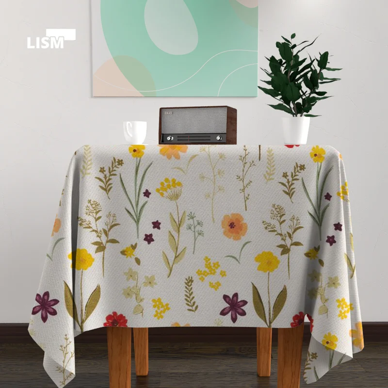 Customizable New Beautiful Flower Tablecloth Dustproof Washable Cloth Rectangular and Round Table Cover for Wedding Decoration
Customizable New Beautiful Flower Tablecloth Dustproof Washable Cloth Rectangular and Round Table Cover for Wedding Decoration
