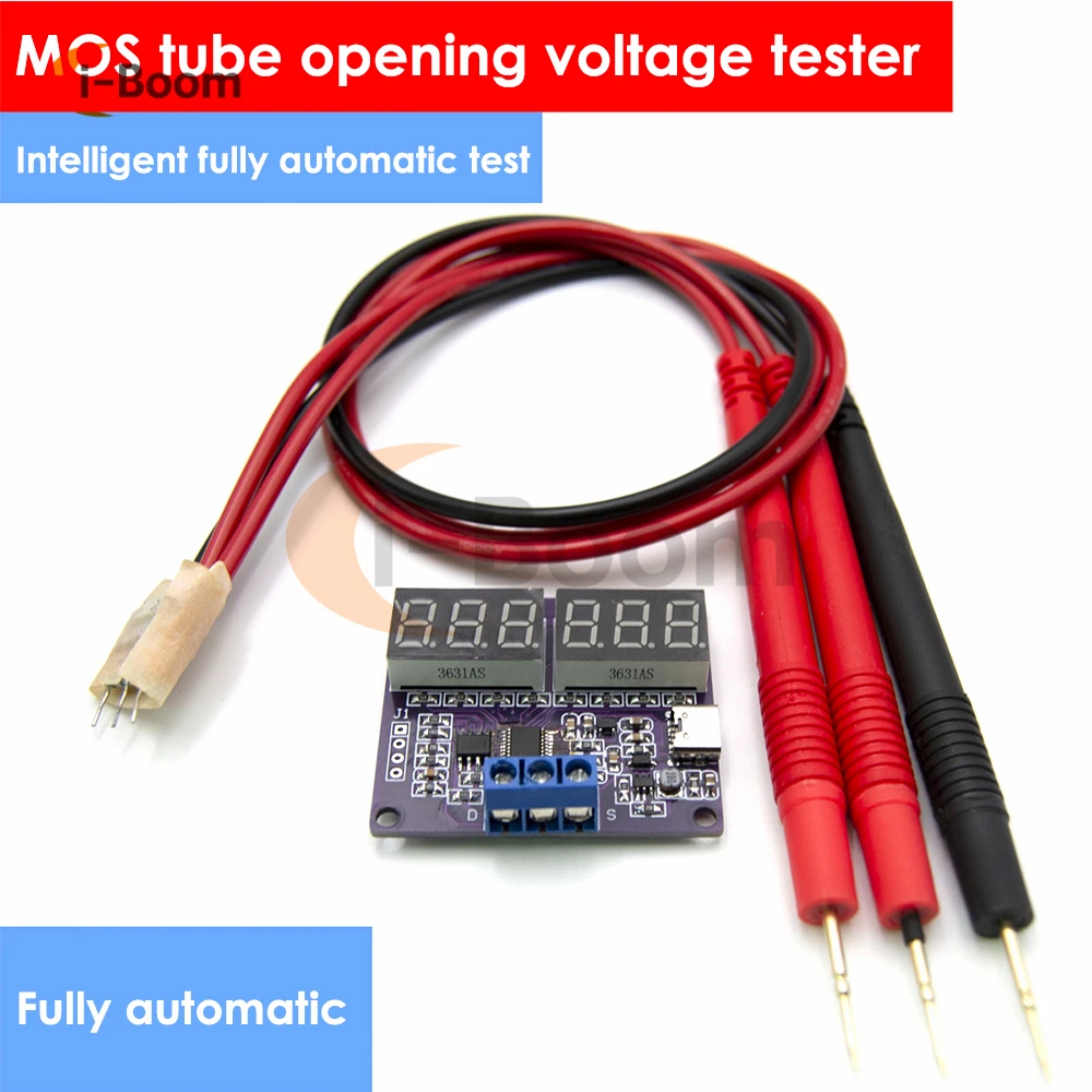 Type-C 5V Fully Automatic NMOS FET Tube Field Effect Test Instrument Opening Voltage Test Instrument Module with Test Pen
Type-C 5V Fully Automatic NMOS FET Tube Field Effect Test Instrument Opening Voltage Test Instrument Module with Test Pen
