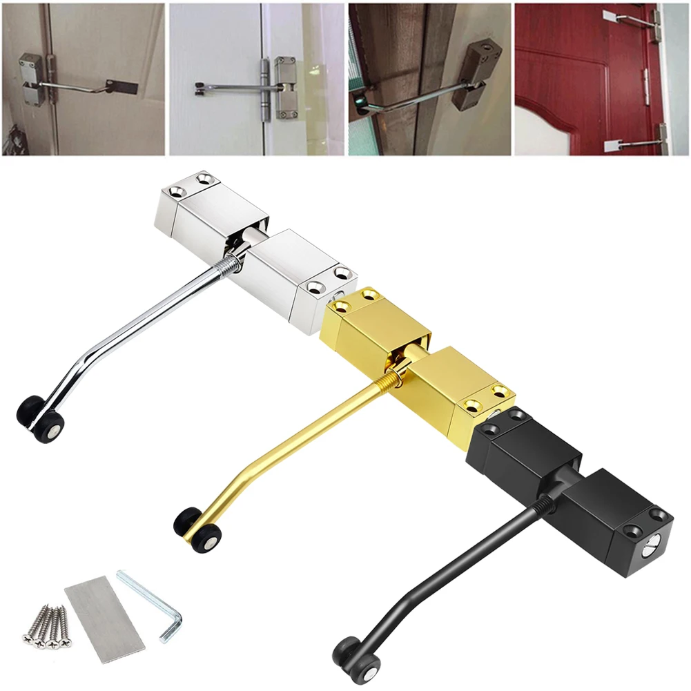 1pcs Door Closer Door Hardware Adjustable Surface Mounted Spring Silver/Black/Gold For Left And Right Handed Door
1pcs Door Closer Door Hardware Adjustable Surface Mounted Spring Silver/Black/Gold For Left And Right Handed Door