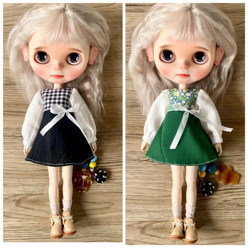 

Blythe Doll Clothing Accessories 1/8 Ob22 Ob24 Clothing Dress Splicing 19 Joint Doll Power Cat Body 30cm Doll Clothing