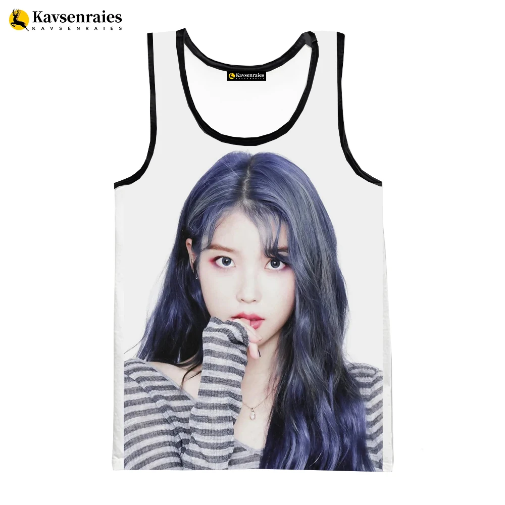 2023 Kpop Singer IU 3D топы с принтом, мужские и женские летние модные повседневные рубашки без рукавов, стиль Харадзюку
2023 Kpop Singer IU 3D топы с принтом, мужские и женские летние модные повседневные рубашки без рукавов, стиль Харадзюку