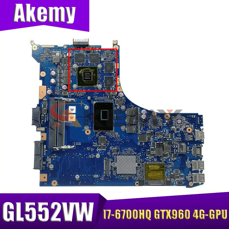 Материнская плата GL552VW REV: 2,0 для ноутбука Asus GL552VW ZX50V GL552VX, материнская плата с процессором I7-6700HQ GTX960 4G-GPU 100%, полностью протестирована
Материнская плата GL552VW REV: 2,0 для ноутбука Asus GL552VW ZX50V GL552VX, материнская плата с процессором I7-6700HQ GTX960 4G-GPU 100%, полностью протестирована