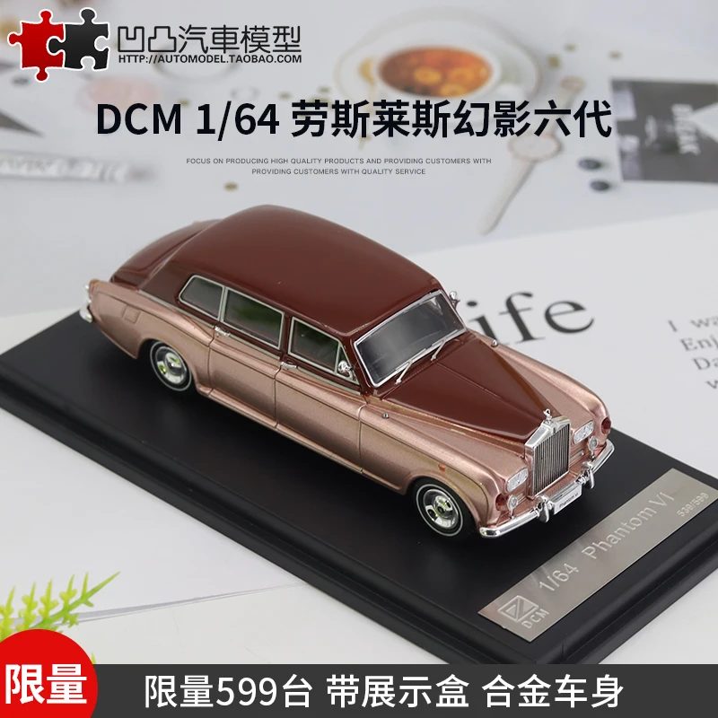 Винтажная модель автомобиля Rolls-Royce Phantom VI 6-го поколения DCM 1:64 из сплава, Коллекционная модель автомобиля, декоративный подарок
Винтажная модель автомобиля Rolls-Royce Phantom VI 6-го поколения DCM 1:64 из сплава, Коллекционная модель автомобиля, декоративный подарок