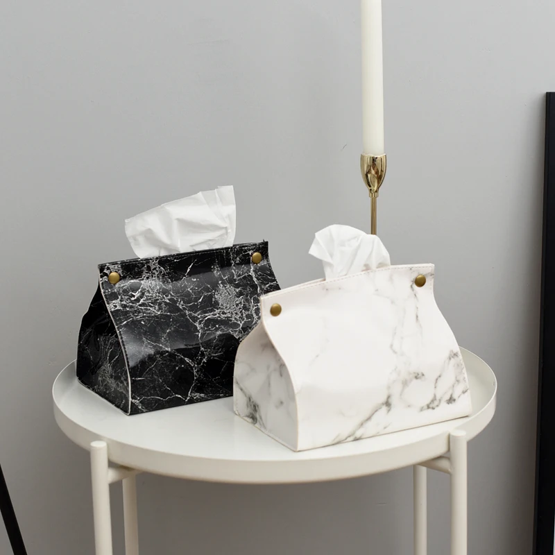 PU Leather Tissue Box Case Marble Pattern Napkin Holder Organizer Car Tissue Container Papers Bag Home Living Room Decoration
PU Leather Tissue Box Case Marble Pattern Napkin Holder Organizer Car Tissue Container Papers Bag Home Living Room Decoration