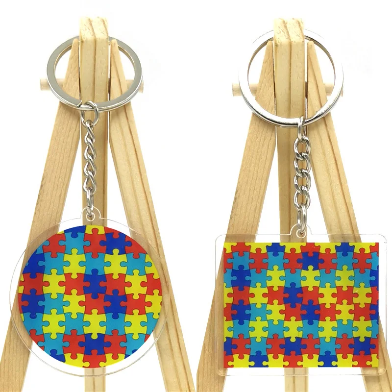 Autism Pattern Creative double-sided lovely acrylic gift mobile phone schoolbag pendant key chain pendant acrylic small gift
Autism Pattern Creative double-sided lovely acrylic gift mobile phone schoolbag pendant key chain pendant acrylic small gift