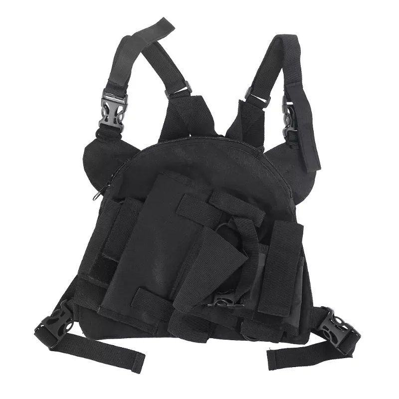 Chest Harness Front Pack Pouch Holster Vest Rig for Two Way Radio Walkie Talkie Radio Carry Case
Chest Harness Front Pack Pouch Holster Vest Rig for Two Way Radio Walkie Talkie Radio Carry Case