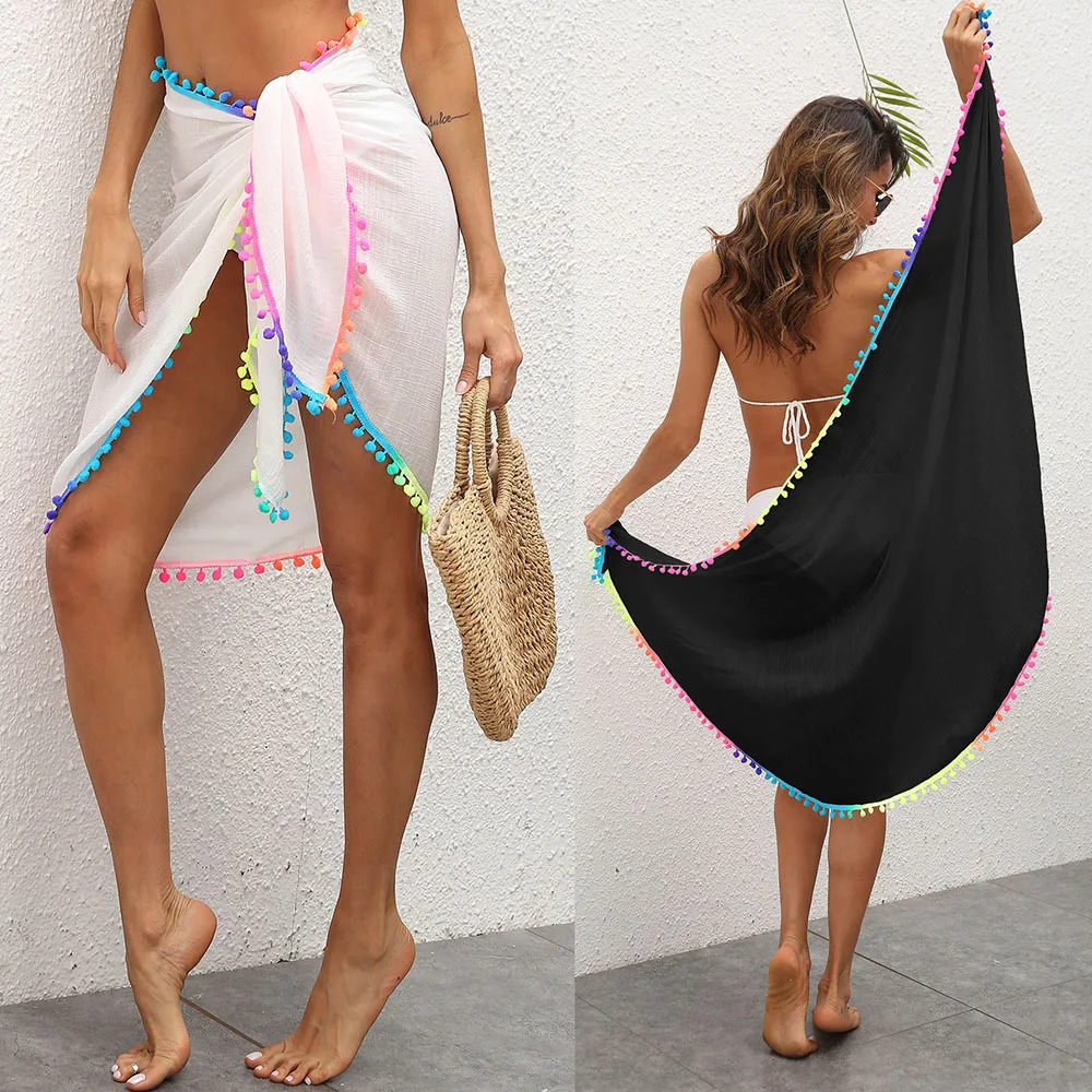 Summer Sunprotection Travel Beach Skirt For Women Elegant Sexy Tassel Women Tulle Skirt Designers Fashion Female Mesh Skirt
Summer Sunprotection Travel Beach Skirt For Women Elegant Sexy Tassel Women Tulle Skirt Designers Fashion Female Mesh Skirt