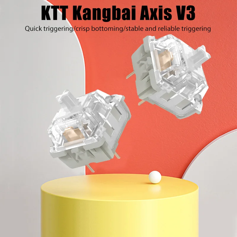 Последняя версия KTT Kang Белый Переключатель V3 для механической клавиатуры линейный 43g 3 контакта прозрачный RGB совместимый с переключателем MX
Последняя версия KTT Kang Белый Переключатель V3 для механической клавиатуры линейный 43g 3 контакта прозрачный RGB совместимый с переключателем MX