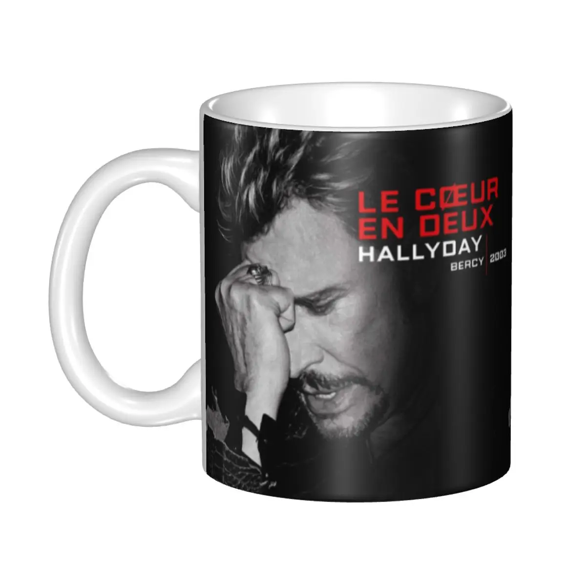 Custom Johnny Hallyday Mugs DIY France Rock Singer Ceramic Milk Tea Coffee Cup Outdoor Work Camping Cups And Mugs
Custom Johnny Hallyday Mugs DIY France Rock Singer Ceramic Milk Tea Coffee Cup Outdoor Work Camping Cups And Mugs